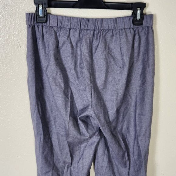 Theory Basic Pull On Pant Size 2 NWT Lavender Melange Sleek Flannel MRSP $345 - Picture 6 of 16